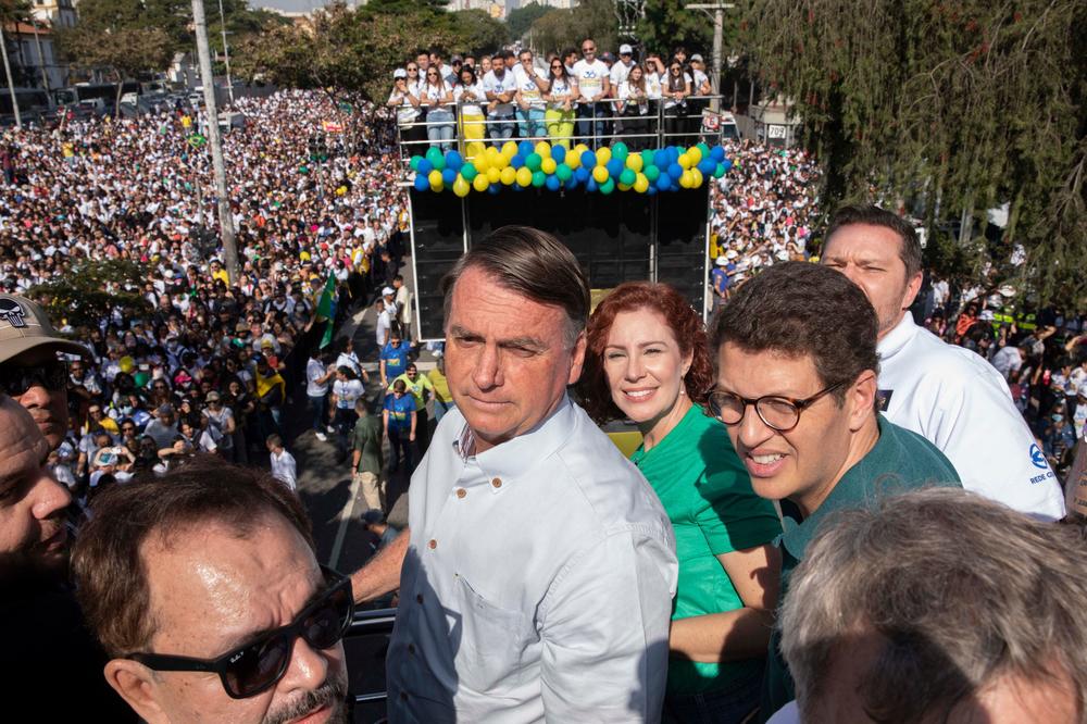 Brazilian President Jair Bolsonaro attends the 30th edition of the 