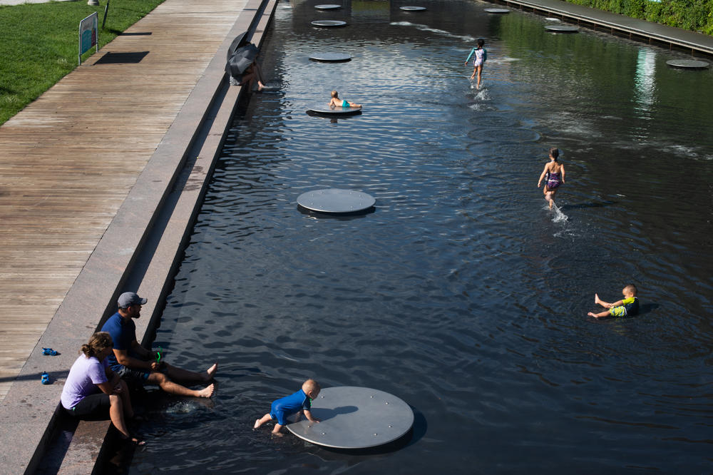 Climate change is making heat waves in the U.S. more common, from an average of two heat waves per year during the 1960s to six per year during the 2010s. And those heat waves are 3 to 5 degrees hotter than they used to be, because of climate change. Local parks need to adapt. Dozens of cities are installing more water fountains, splash pads and pools to help people cool off.