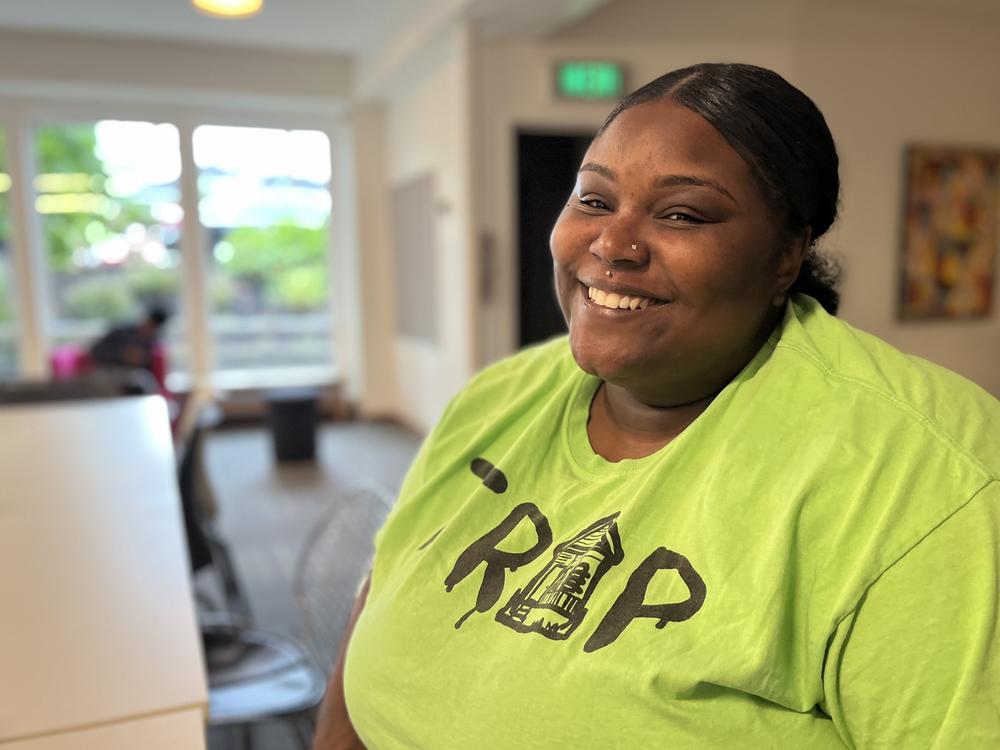 LaMaria Pope, who runs the school-based diversion program of the Choose 180 youth outreach program in King County, Wash., says since 2020, more young people feel the need to carry a gun.