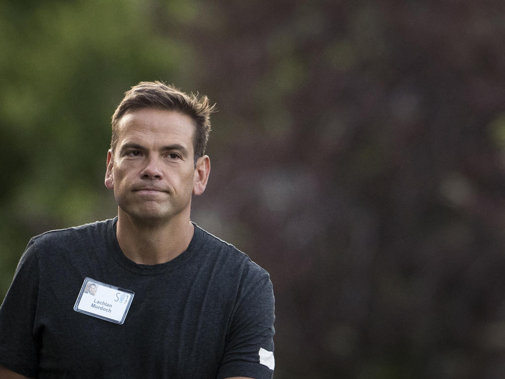 Lachlan Murdoch, co-chairman of 21st Century Fox, is pictured in Idaho in 2017. He's now sued an Australian news site for defamation.