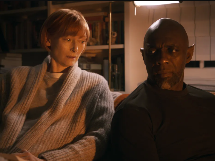 Tilda Swinton plays a literary scholar and Idris Elba is the Djinn she conjures in <em>Three Thousand Years of Longing</em>.