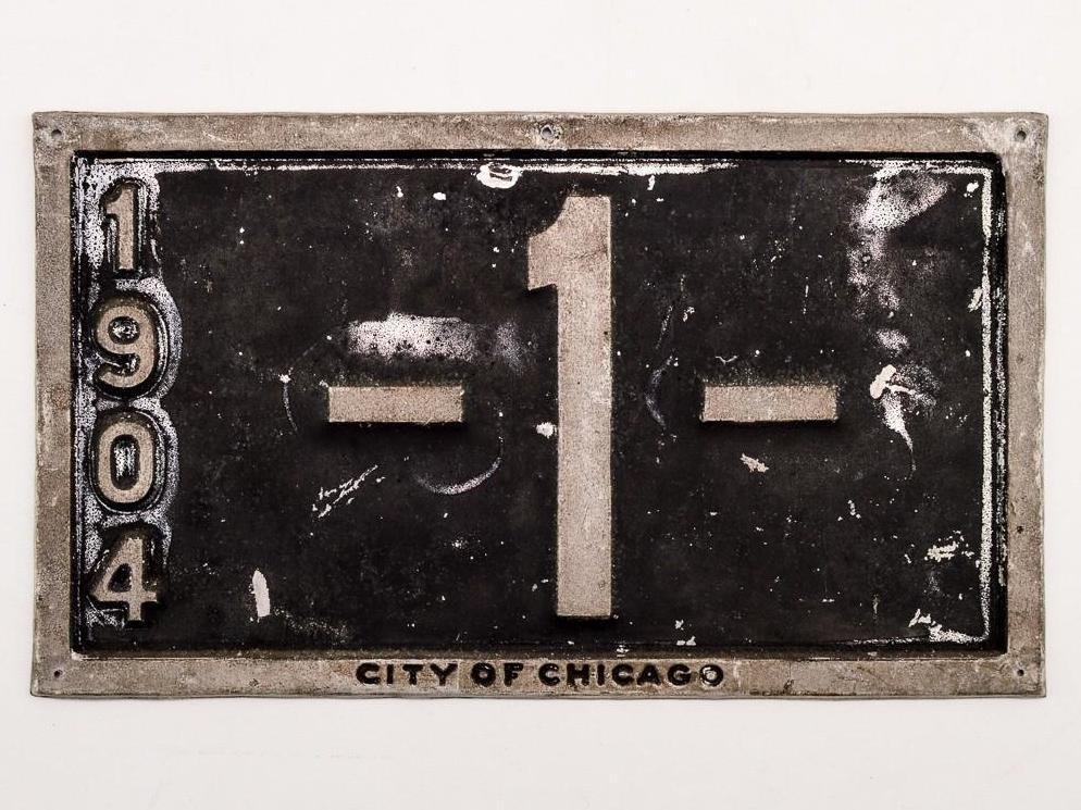 A rare Chicago license plate is up for auction until Sunday.