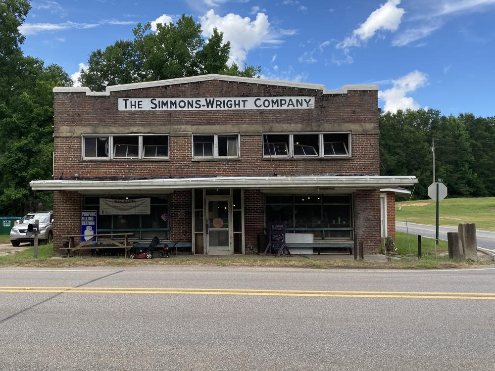 The front of the Simmons-Wright Company store as seen on July 1. The store has been in the same location in Kewanee, Mississippi, since opening 134 years ago.