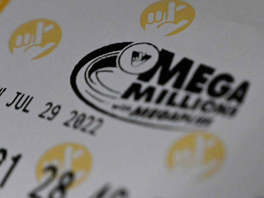 A Mega Millions lottery ticket at a store on July 29 in Arlington, Va. The winner of the $1.34 billion jackpot has not come forward to claim their prize yet.
