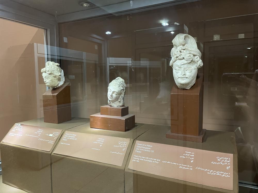Buddhist heads dating from the 2nd and 3rd centuries were seen on display during a recent visit to the National Museum of Afghanistan. They were the only items on display in a section of the museum labeled 