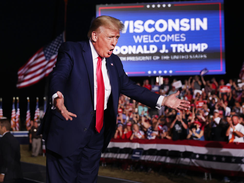 Former President Donald Trump at a rally on Aug. 5.