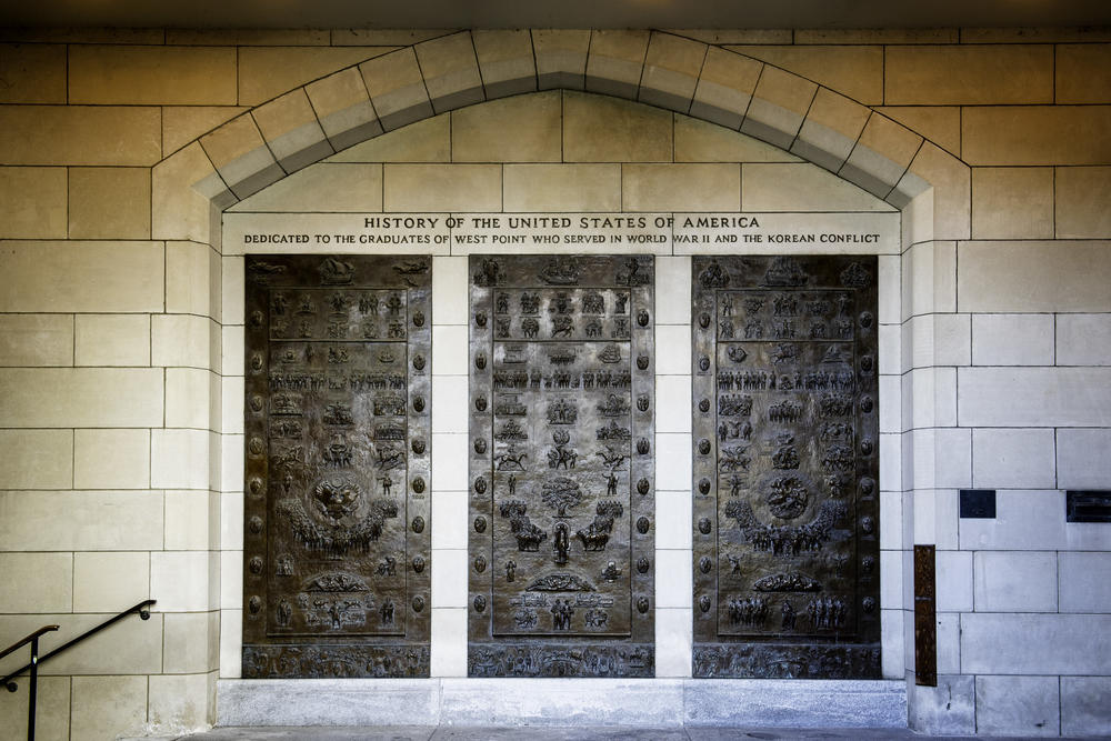 A triptych at the U.S. Military Academy at West Point.