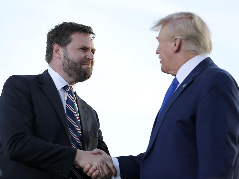J.D. Vance, left, rode former President Donald Trump's endorsement to a narrow victory in Ohio's Republican U.S. Senate primary in early May. Across the country, Trump endorsed dozens of candidates in this year's GOP primaries.