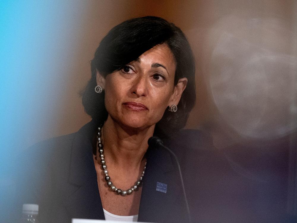 Rochelle Walensky, director of the Centers for Disease Control and Prevention, attends a Senate hearing in Washington last July. She spoke to NPR shortly after the CDC recommended updated booster shots.