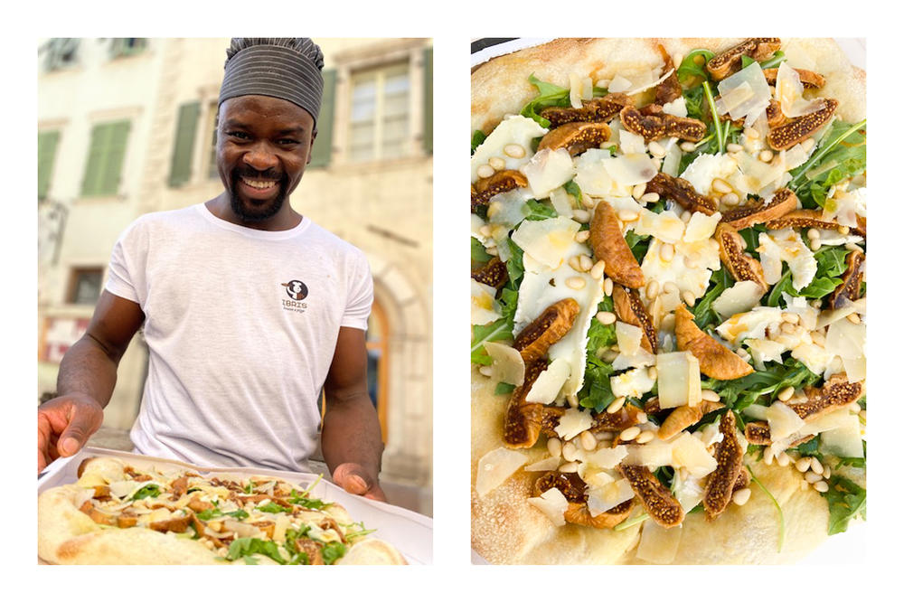 Ibrahim Songne created this pizza in honor of our 