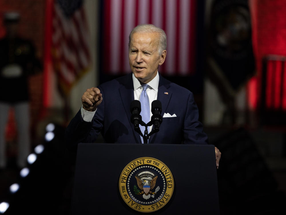 President Joe Biden argued that Donald Trump's supporters pose a threat to U.S. democracy during an address billed as the 