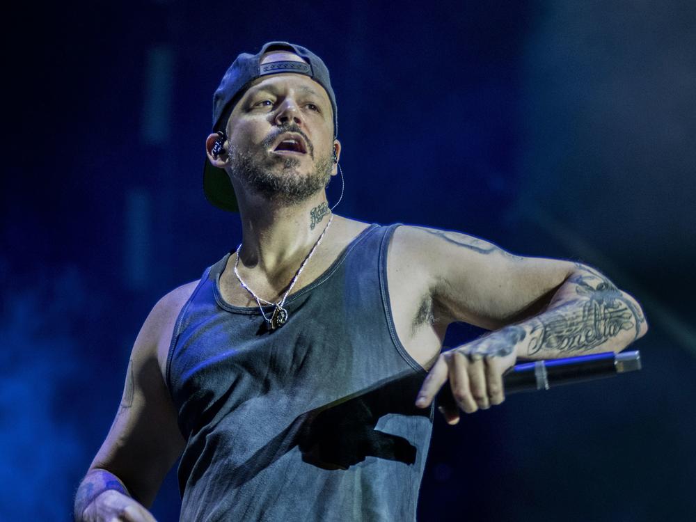 Residente performs during the Grito Latino Fest at Parque Viva in Alajuela, Costa Rica in 2019.