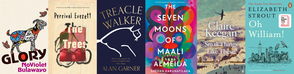 The six novels on the Booker Prize 2022 Shortlist.