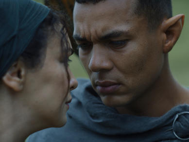 Ismael Cruz Córdova as Elven warrior Arondir in <em>The Lord of the Rings: The Rings of Power</em>.