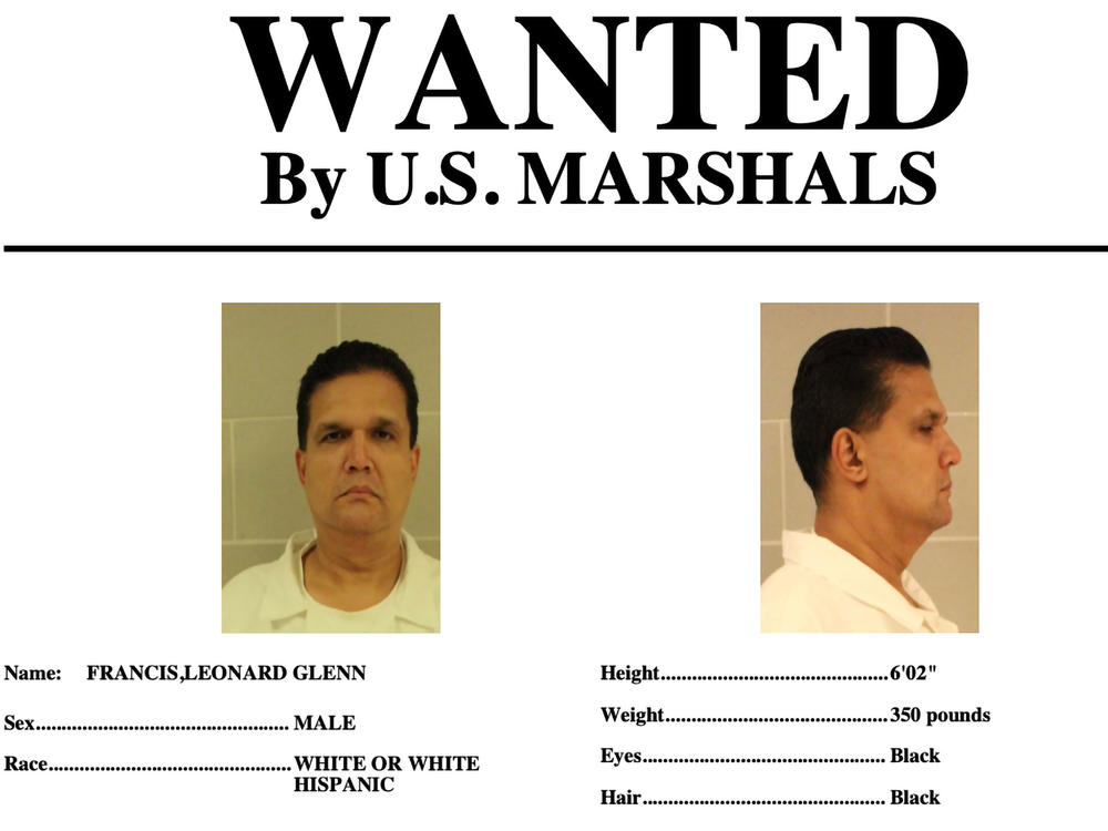 This wanted poster provided by the U.S. Marshals Service shows Leonard Francis, also known as 