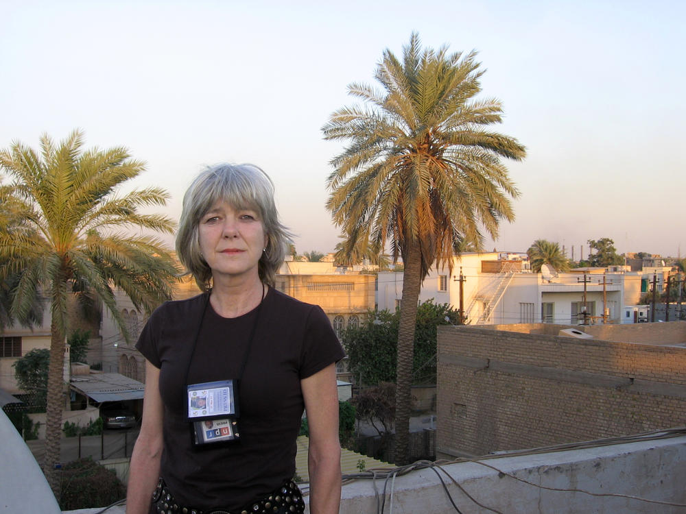 Anne Garrels on location in Iraq in 2006