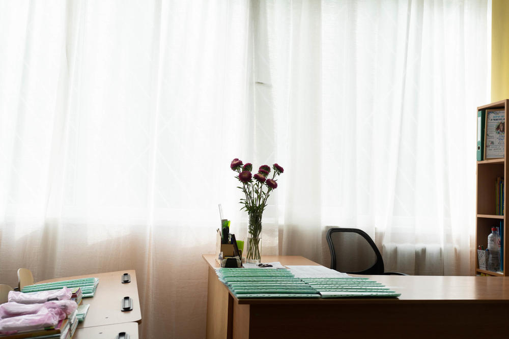 Typically the first day of school means teachers receive many flowers from students. This year, with many schools being remote, there were fewer flowers in classrooms.