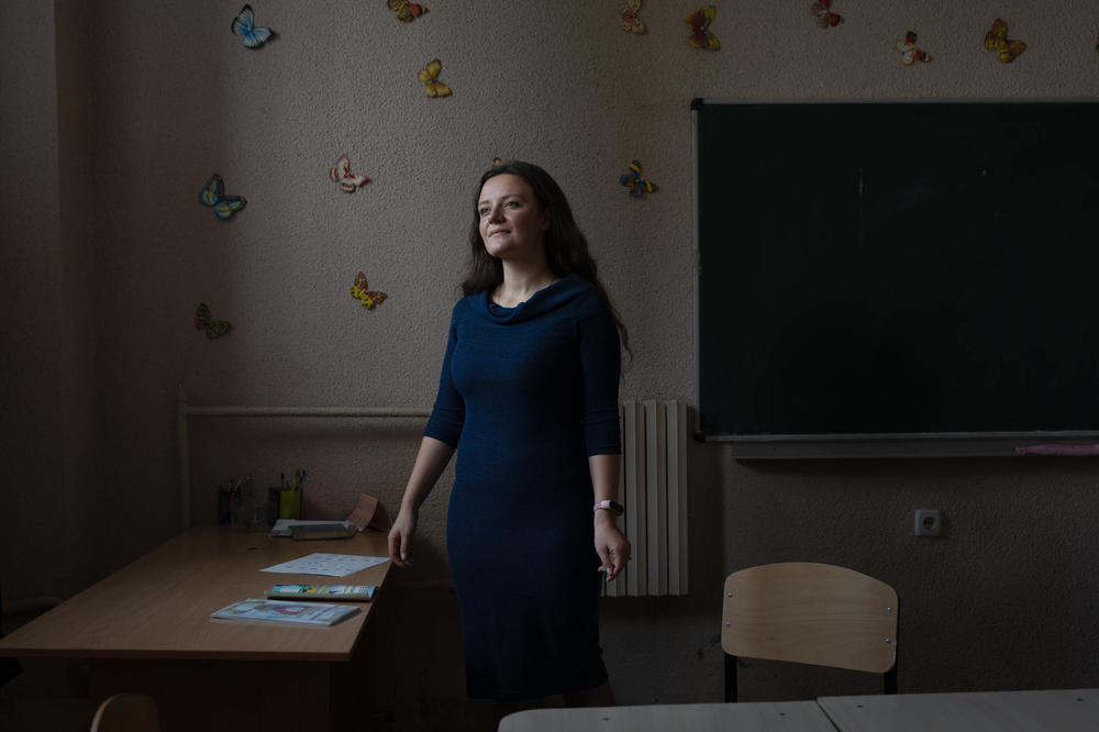 Yuliia Luchnikova is a school psychologist in Dnipro, where she says she's been helping families and students navigate the trauma of war.