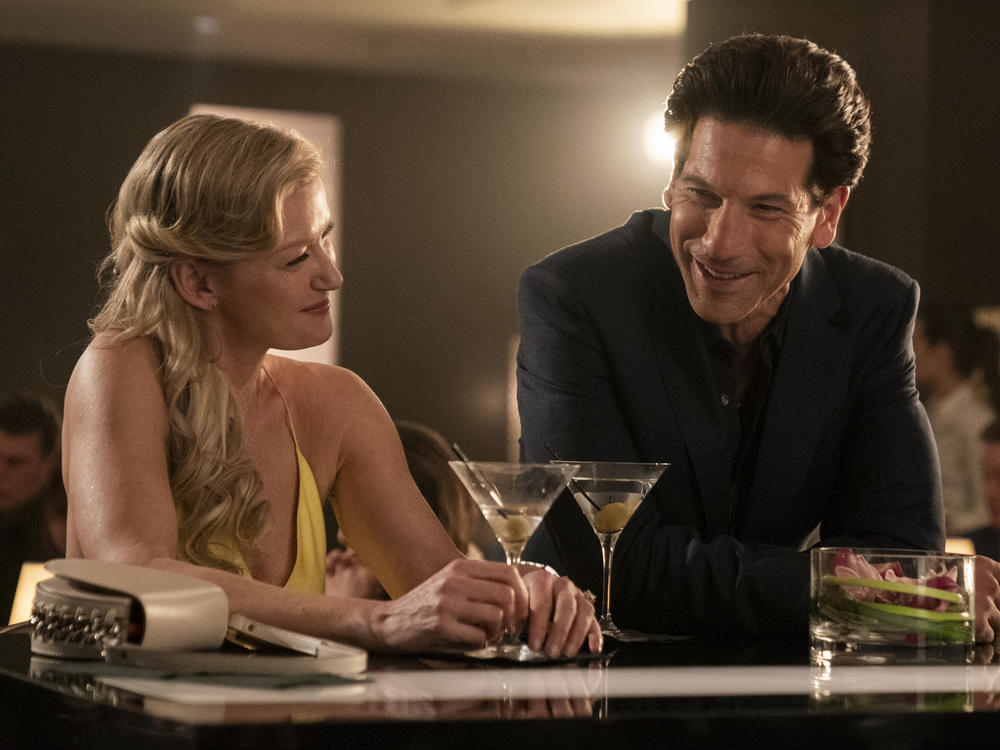 Gretchen Mol and Jon Bernthal as Julian Kaye star in Showtime's <em>American Gigolo. </em>