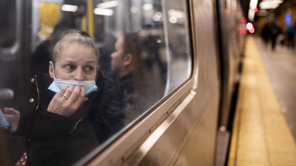 Riders on New York City's subways and other transit are no longer required to wear face masks. But critics are angry with the transit agency's policy shift — and its messaging.