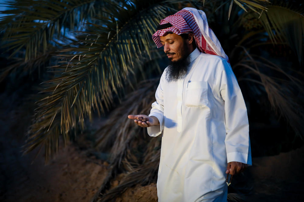 Abdullah Alqateeb, the owner of a Saudi date farm and head of the region's date farming union, in Buraydah, Saudi Arabia, on Aug. 3, 2022.
