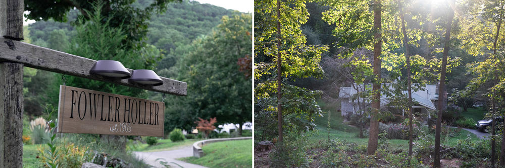 The sisters affectionately call their childhood family compound 