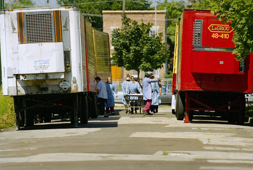 In 1995, a heat wave in Chicago required morgue technicians use to rows of refrigerated trucks, after 1,000 people died the broader region. High humidity made the heat deceptively dangerous.