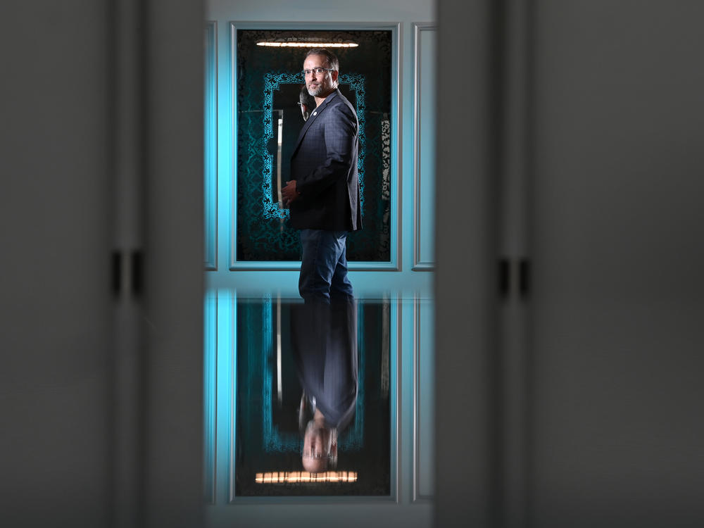WASHINGTON, DC - AUGUST 22: Peiter Zatko, who is also known as Mudge poses for a portrait on Monday August 22, 2022 in Washington, DC. He has worked for Google and Twitter. (Photo by Matt McClain/The Washington Post via Getty Images)
