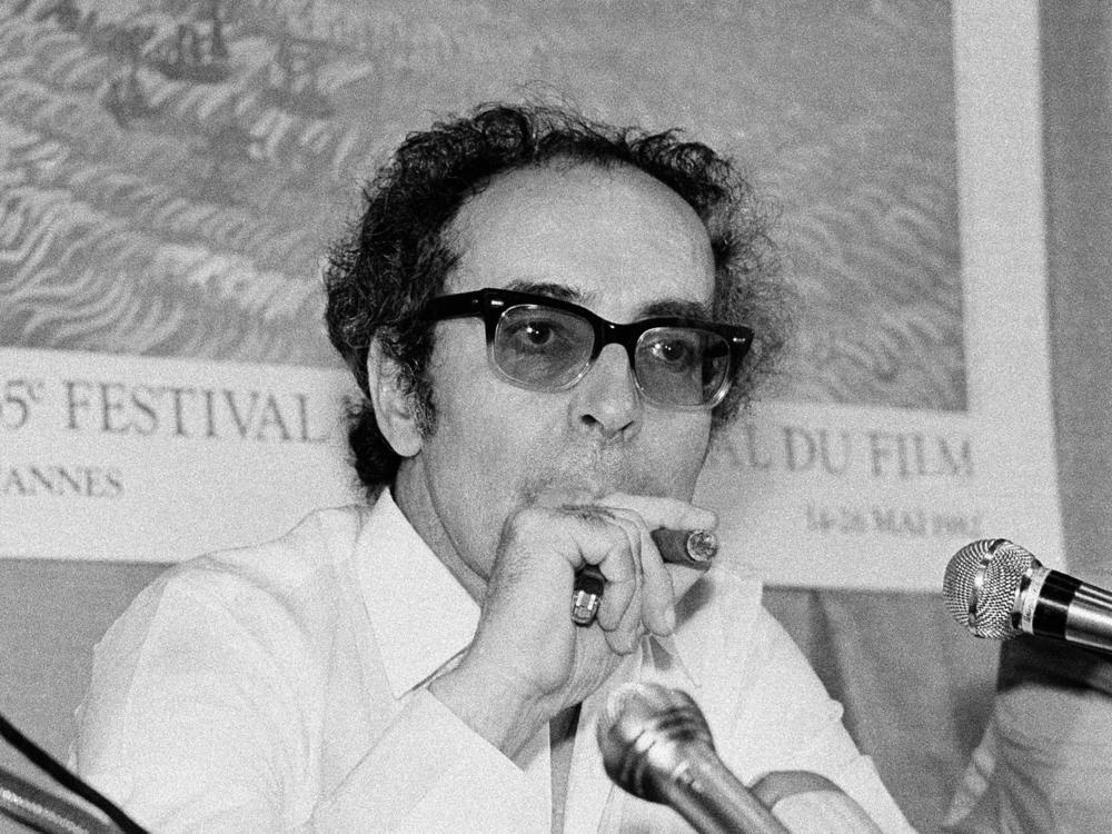 Film director Jean-Luc Godard at Cannes festival in 1982. He was a key figure in French New Wave cinema. He died at 91, according to French media.