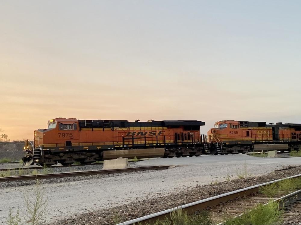 A BNSF freight train.