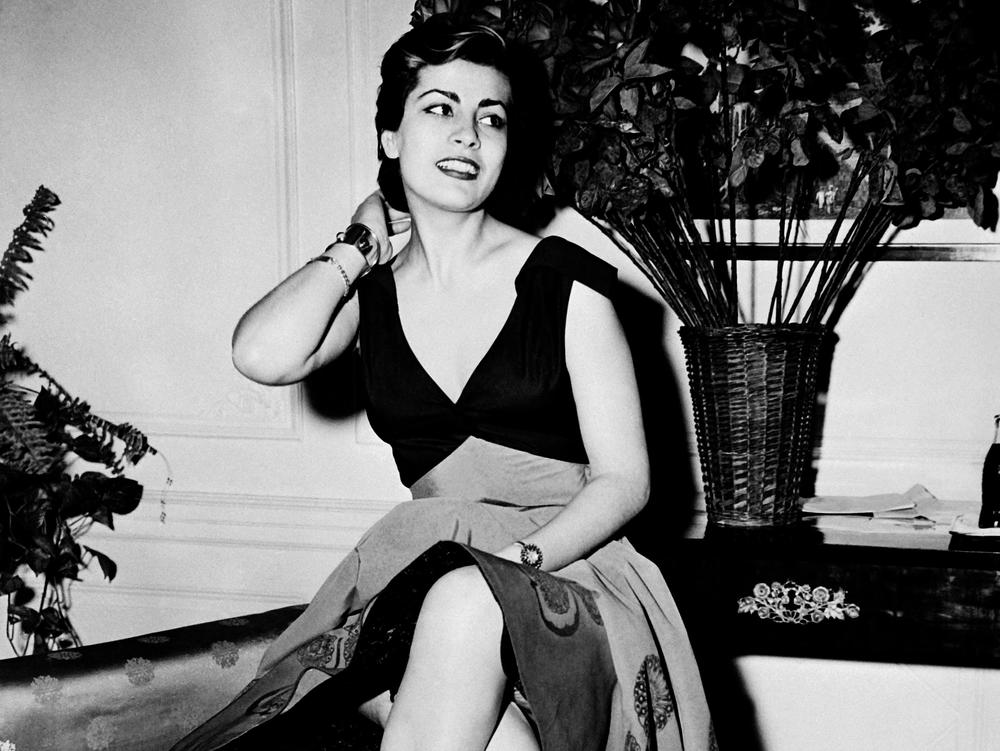 A 1952 portrait of Greek actress Irene Papas taken in Paris. Papas died Wednesday at age 96.