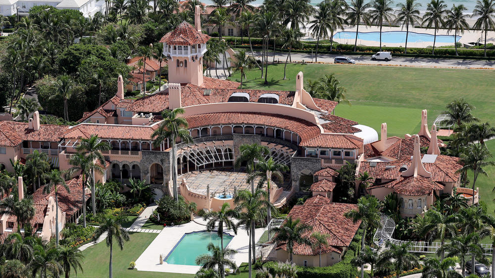 In this aerial view, former President Donald Trump's Mar-a-Lago estate is seen on Sept. 14 in Palm Beach, Fla.