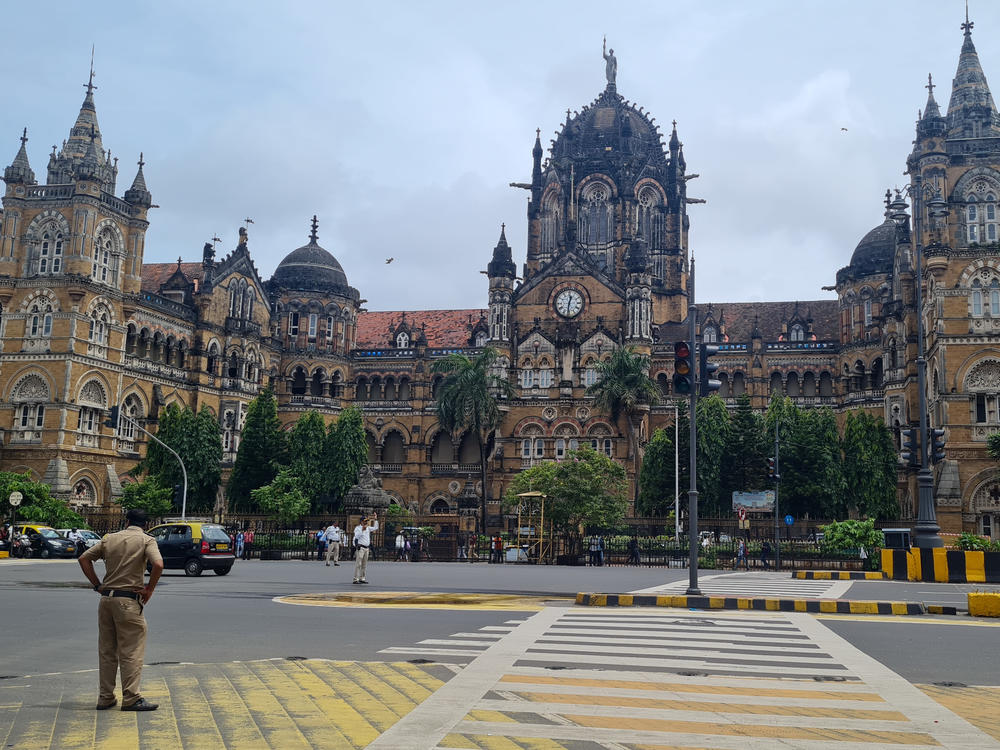 Chhatrapati Shivaji Maharaj Terminus, one of Mumbai's main train stations. It was formerly called Victoria Terminus, for Queen Victoria, the so-called 