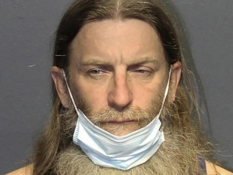 Keith Packer (shown here on Jan. 13, 2021) of Newport News, Va., stormed the U.S. Capitol while wearing an antisemitic 