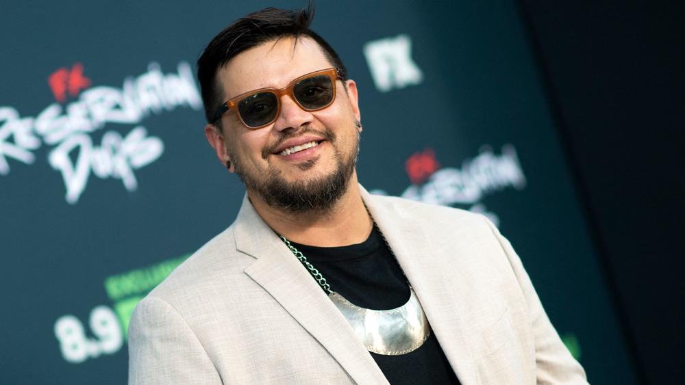 Series co-creator Sterlin Harjo attends the series premiere of <em>Reservation Dogs</em> in Hollywood, Calif., Aug. 5, 2021.