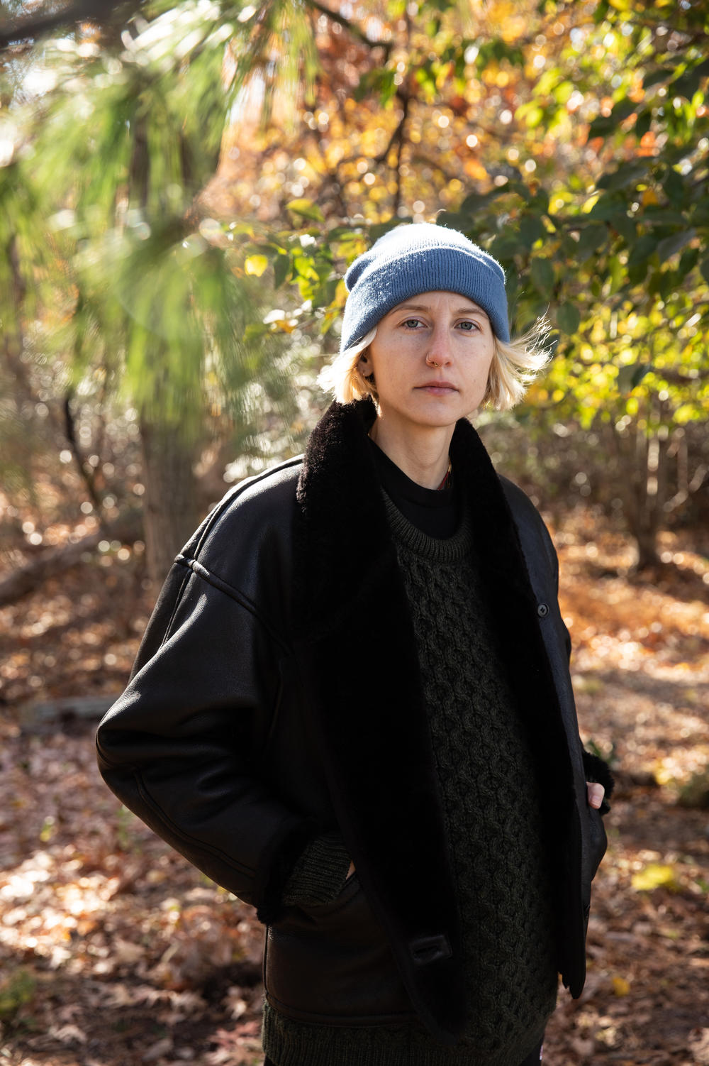 A portrait of Hanna Wilt outside her home on Nov. 19, 2021 in Manasquan, NJ.