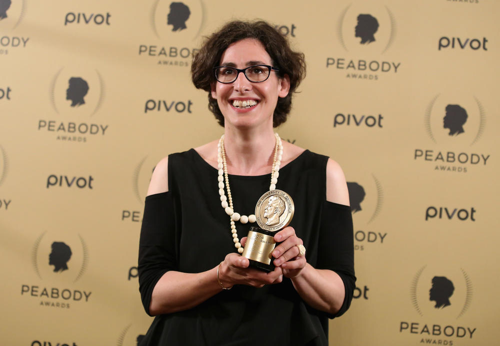 Sarah Koenig with her award at The 74th Annual Peabody Awards Ceremony at Cipriani Wall Street in New York City on May 31, 2015.