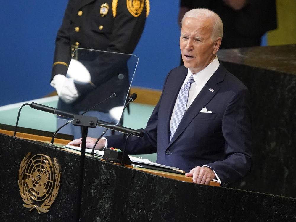 President Joe Biden addressed the 77th session of the United Nations General Assembly on Wednesday in New York, slamming Russia's invasion of Ukraine.