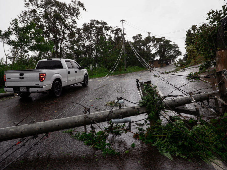 Most of Puerto Rico was still without power Sept. 21 after Hurricane Fiona caused flash flooding.