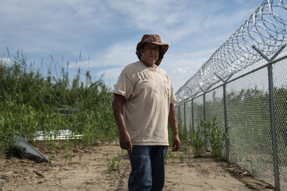 Luis Valderrama at his ranch along the Rio Grande near Eagle Pass, Texas.