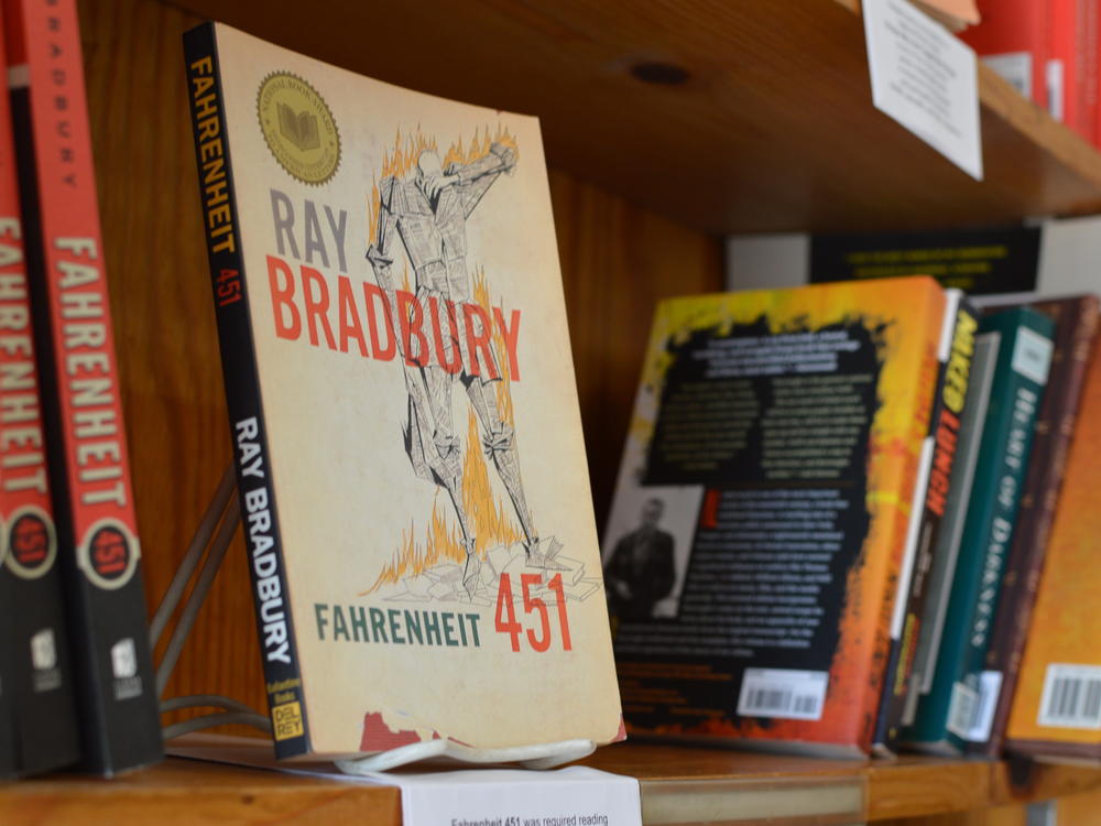 The irony of books like <em>Fahrenheit 451</em> being banned in parts of the U.S. is not lost on the owners of Atlanta Vintage Books. Ray Bradbury's dystopian novel tells the story of a future where books have been outlawed in society.