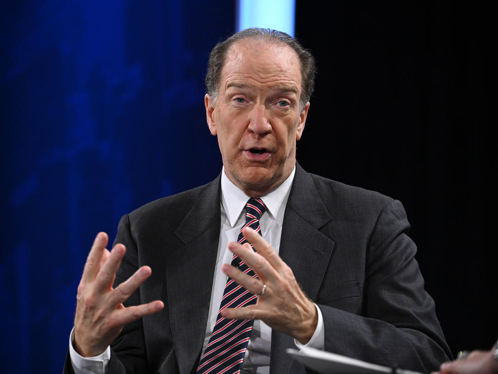 David Malpass, head of the World Bank, speaks at an event on the sidelines of the U.N. General Assembly in New York.