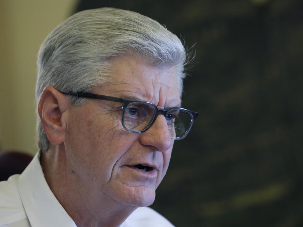 Former Gov. Phil Bryant is pictured in 2020. Newly revealed text messages show his communications with Brett Favre.