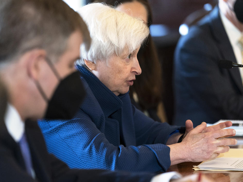 Treasury Secretary Janet Yellen says the Biden administration has plans to help the economy absorb supply shocks.