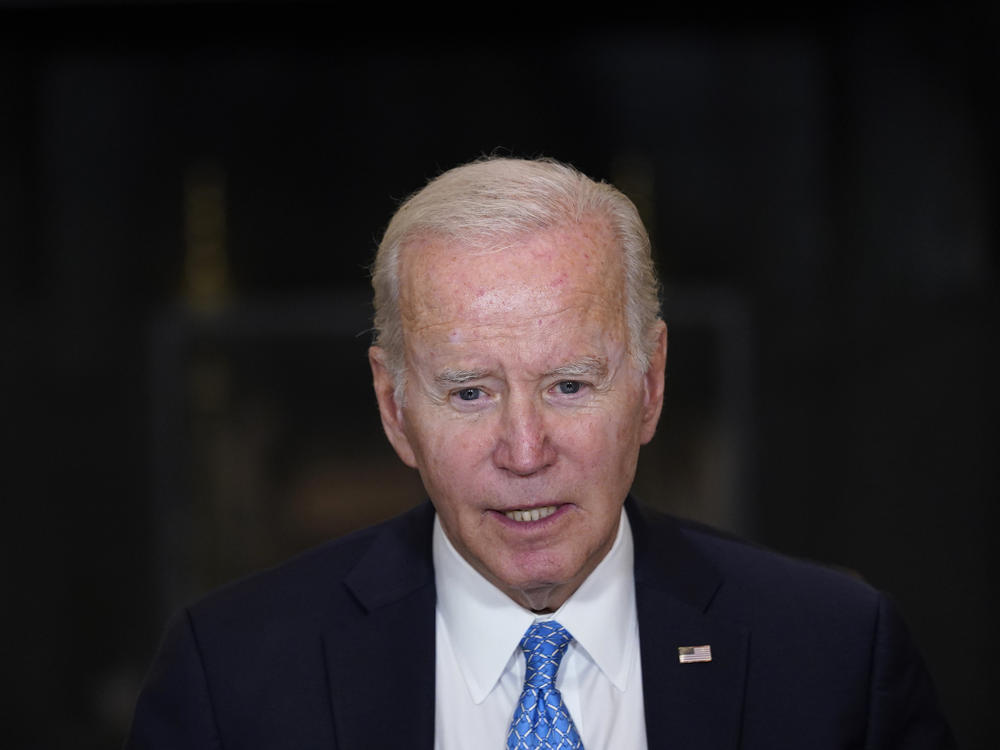 President Joe Biden speaks during a meeting of the White House Competition Council in the State Dining Room of the White House in Washington, Monday, Sept. 26, 2022.