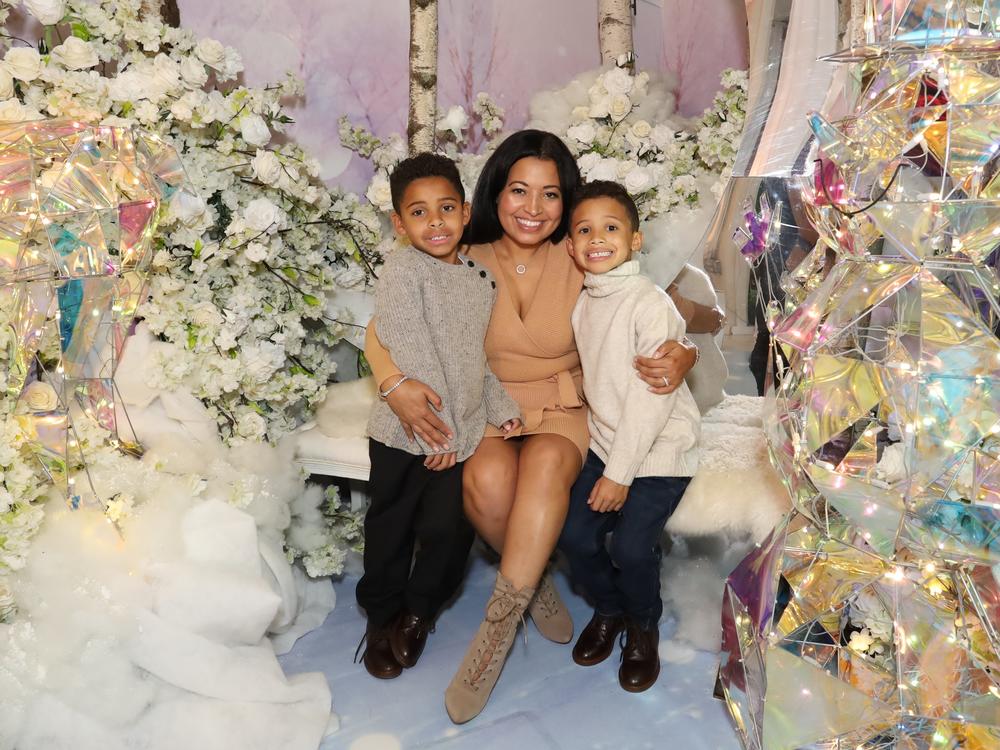 Instead of going back to a corporate job, Farida Mercedes started her own business. It pays less, but she has more flexibility to spend time with her sons Sebastian (left) and Lucas, ages 7 and 9.