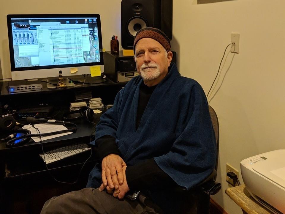 Metzner poses in his home studio.