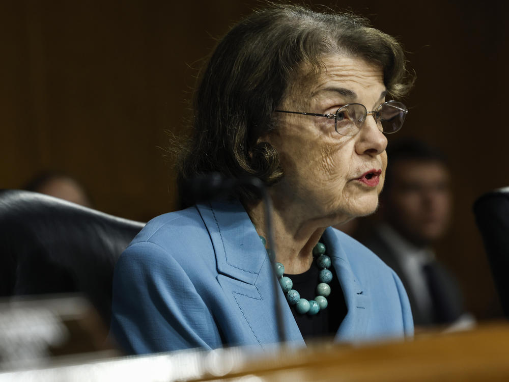 Sen. Dianne Feinstein, D-Calif., speaks during a hearing of the Senate Judiciary Committee in July 2022.