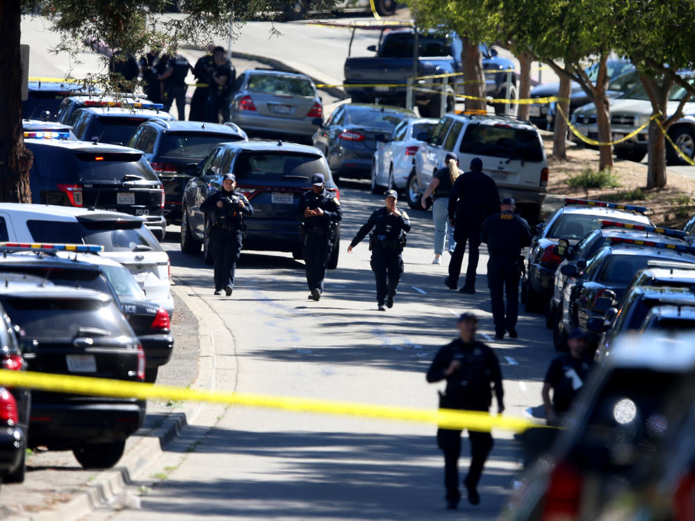 Six adults suffered gunshot wounds in the hail of bullets that rained down on the King Estate complex, which houses four different schools Oakland, Calif., on Wednesday.