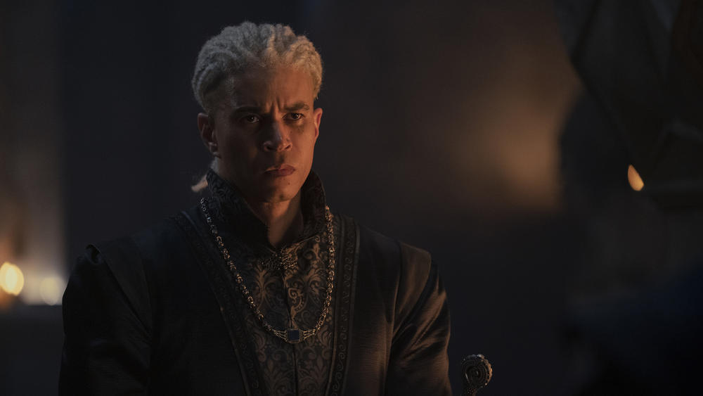 Laenor (John MacMillan) is serving you face, he's serving you Blue Steel, he's serving you Tucker Carlson Trying To Concentrate.